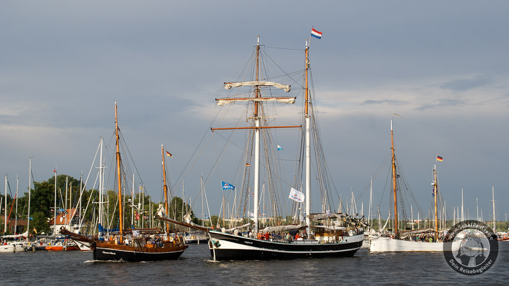 Traditionssegler auf der Hanse Sail 2010 vor Warnemünde