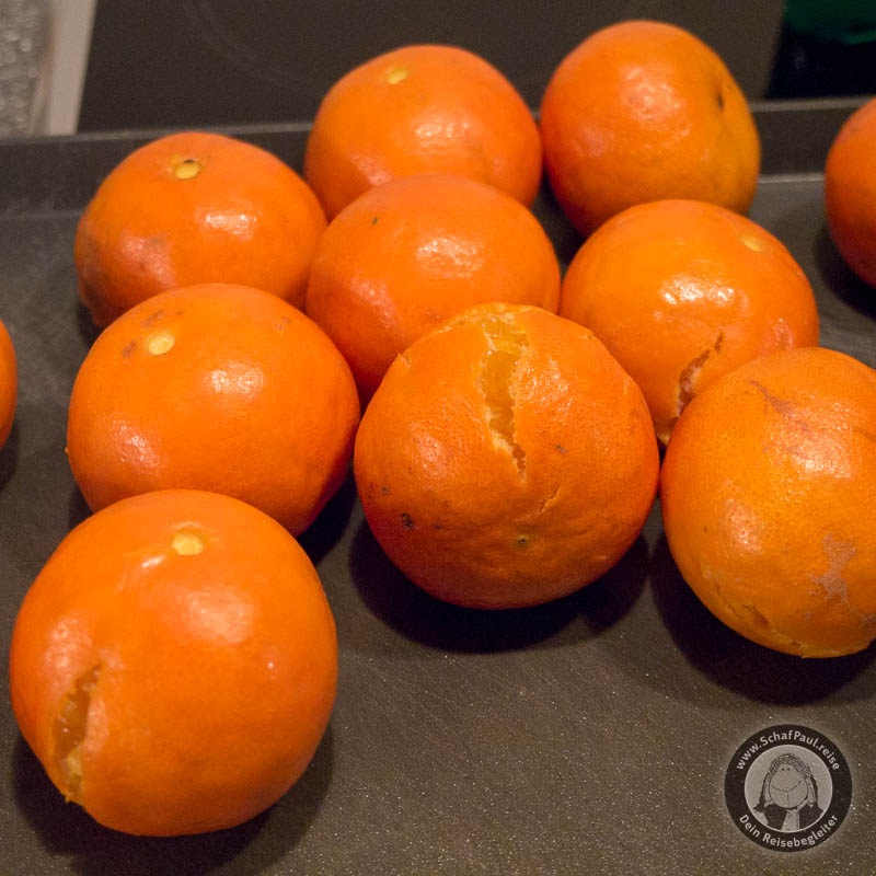 Blitzsaubere Mandarinen