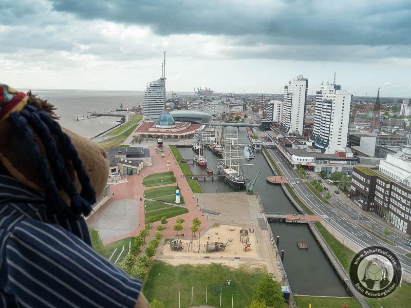 Aussicht vom Radarturm (Richtfunktum) in Bremerhaven